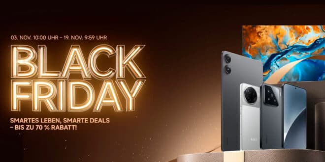 Xiaomi Black Friday 2025: Smartphones, Bundles & 0 % Finanzierung – die besten Angebote im Überblick!