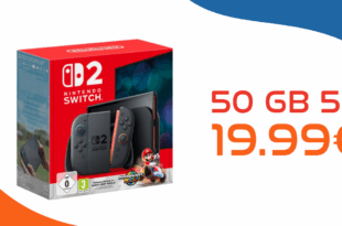 Nintendo Switch 2 Black inkl. Mario Kart World für einmalig 49 Euro mit 50GB Allnet Flat nur 19.99 Euro monatlich