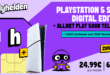 PlayStation 5 Slim PS5 - Digital Edition einmalig für 69.95 Euro mit 50GB Allnet Flat und 150 Euro Wechselbonus und 200 Euro Cashback nur 24.99 Euro monatlich