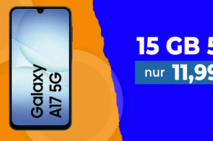 Samsung Galaxy A17 mit 15GB Allnet Flat nur 11.99 Euro monatlich