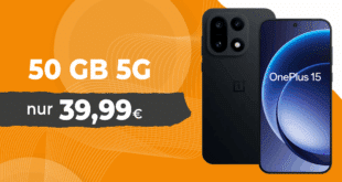 OnePlus 15 256GB für einmalig 99 Euro mit 50GB Allnet Flat und 150 Euro Wechselbonus nur 39.99 Euro monatlich