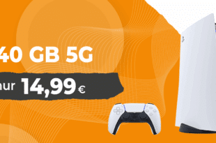 PS5 Sony Playstation 5 Slim Digital Edition für einmalig 99 Euro mit 40GB Allnet Flat nur 14.99 Euro monatlich