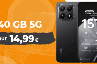 Xiaomi 15T 256GB mit 40GB Allnet Flatrate nur 14.99 Euro monatlich