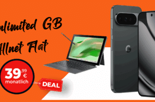 Google Pixel 10 Pro XL & Acer Chromebook Tab 311 für einmalig 99 Euro mit o2 unlimited Allnet Flat nur 39.99 Euro monatlich