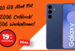 Samsung Galaxy S25 FE mit 20GB Allnet Flat und 50 Euro Wechselbonus und 200 Euro Cashback nur 19.99 Euro monatlich