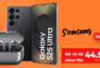 Samsung Galaxy S25 Ultra & Galaxy Buds3 Pro für einmalig 89 Euro mit 100GB Allnet Flat (+10GB extra SIM) nur 44.98 Euro monatlich