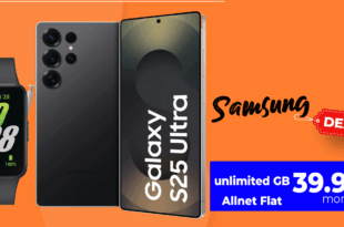 Samsung Galaxy S25 Ultra & Samsung Galaxy Fit3 für einmalig 99 Euro mit o2 unlimited Allnet Flat und 150 Euro Bonus nur 39.99 Euro monatlich