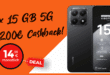 Xiaomi 15T mit 2x 15GB Allnet Flat und 200 Euro Cashback nur 14.98 Euro monatlich