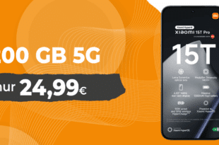 Xiaomi 15T Pro für einmalig 79 Euro mit 200GB Allnet Flat nur 24.99 Euro monatlich