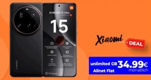 Xiaomi 15 Ultra für einmalig 99 Euro mit o2 unlimited on demand nur 34.99 Euro monatlich