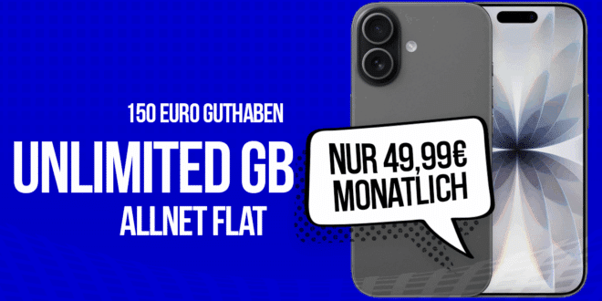 iPhone 17 & Airpods 4 für einmalig 79 Euro mit o2 unlimited Allnet Flat und 150 Euro Guthaben nur 49.99 Euro monatlich