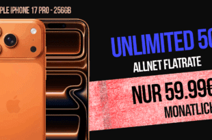 iPhone 17 Pro für einmalig 99 Euro mit o2 unlimited Allnet Flat nur 59.99 Euro monatlich