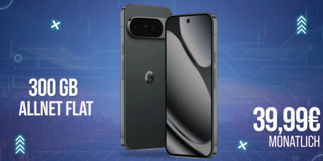 Google Pixel 10 Pro XL für einmalig 159 Euro mit 300GB Allnet Flat nur 39.99 Euro monatlich