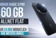 Honor Magic 8 Pro für einmalig 390 Euro mit 60GB Allnet Flat und 50 Euro Wechselbonus nur 24.99 Euro monatlich
