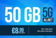 monatlich kündbar - 50GB Allnet Flat nur 8.99 Euro monatlich + 10€ BestChoice-Gutschein