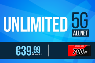 o2 Mobile Unlimited Max Allnet Flat und 700 Euro MediaMarkt/Saturn Geschenkkarte nur 39.99 Euro monatlich