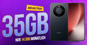 HONOR Magic 8 Lite für einmalig 19 Euro mit 35GB Allnet Flat und 30 Euro Wechselbonus nur 14.99 Euro monatlich