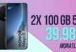Honor Magic 8 Pro für einmalig 29 Euro mit 2x 100GB Allnet Flat nur 39.98 Euro monatlich
