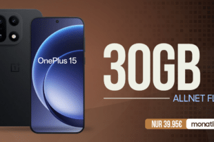 OnePlus 15 512GB für einmalig 199.95 Euro mit 30GB Allnet Flat und 120 Euro Cashback nur 39.95 Euro monatlich – MagentaEINS möglich