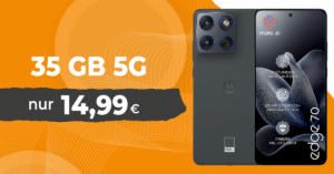 Motorola Edge 70 512GB für einmalig 69 Euro mit 35GB Allnet Flat nur 14.99 Euro monatlich