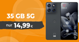 Motorola Edge 70 für einmalig 69 Euro mit 35GB Allnet Flat nur 14.99 Euro monatlich