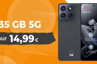 Motorola Edge 70 512GB für einmalig 69 Euro mit 35GB Allnet Flat nur 14.99 Euro monatlich