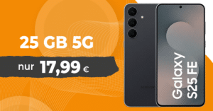 Samsung Galaxy S25 FE 128GB für einmalig 79 Euro mit 25GB Allnet Flatrate nur 17.99 Euro monatlich