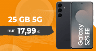 Samsung Galaxy S25 FE mit 25GB Allnet Flat nur 17.99 Euro monatlich
