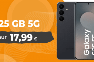 Samsung Galaxy S25 FE 128GB mit 25GB Allnet Flatrate nur 17.99 Euro monatlich