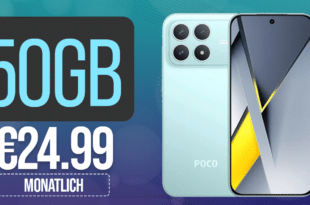 POCO F8 Pro 512GB für einmalig 152 Euro mit 50GB Allnet Flat und 150 Euro Wechselbonus nur 24.99 Euro monatlich