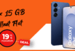 Samsung Galaxy S25 128GB für einmalig 29 Euro mit 2x 15GB Allnet Flat nur 19.98 Euro monatlich