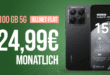 Xiaomi 15T Pro für einmalig 79 Euro mit 100GB Allnet Flat nur 24.99 Euro monatlich