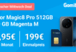 Honor Magic8 Pro für einmalig 199 Euro mit 50GB Allnet Flat und 150 Euro Wechselbonus und 100 Euro Cashback nur 39.95 Euro monatlich