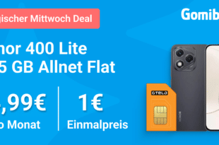 Honor 400 Lite 256GB mit 15GB Allnet Flat nur 14.99 Euro monatlich