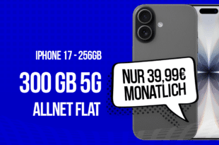 iPhone & Airpods 4 für einmalig 99 Euro mit 300GB Allnet Flat nur 39.99 Euro monatlich