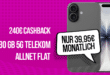 iPhone 17 für einmalig 199 Euro mit 30GB Allnet Flat und 240 Euro Cashback nur 39.95 Euro monatlich