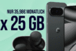 Google Pixel 10 Pro XL & Pixel Buds 2A für einmalig 49 Euro mit 2x 25GB Allnet Flat nur 35.98 Euro monatlich