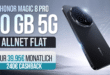 Honor Magic 8 Pro für einmalig 269 Euro mit 30GB Allnet Flat und 240 Euro Cashback nur 39.95 Euro monatlich