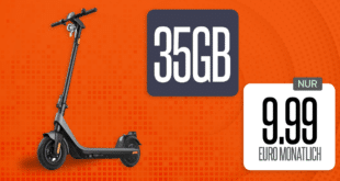 NIU KQi2 Pro E-Scooter mit 35GB Allnet Flat nur 9.99 Euro monatlich