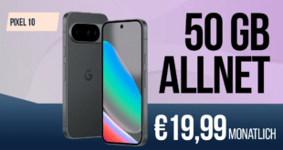 Google Pixel 10 256GB für einmalig 99.95 Euro mit 50GB Allnet Flat nur 19.99 Euro monatlich