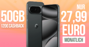 Google Pixel 10 Pro für einmalig 29 Euro mit 50GB Allnet Flat und 120 Euro Cashback nur 27.99 Euro monatlich