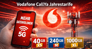 Vodafone CallYa Jahrestarife: Mehr Daten zum gleichen Preis – Aktion bis 09.03.2026