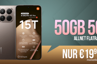 Xiaomi 15T Pro 512GB für einmalig 99.95 Euro mit 50GB Allnet Flat nur 19.99 Euro monatlich