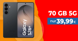 Samsung Galaxy S26+ Plus mit Vertrag - 512GB für einmalig 150 Euro mit 70GB Allnet Flat nur 39.99 Euro monatlich - kein Anschlusspreis