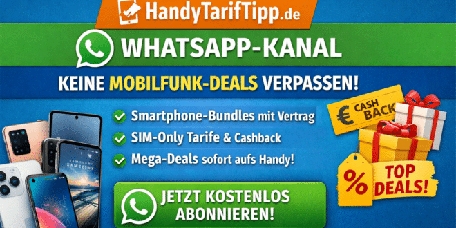 HandyTarifTipp.de WhatsApp-Kanal: Keine Mobilfunk-Deals mehr verpassen!