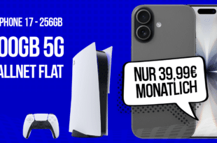 iPhone 17 & PS5 Playstation 5 Slim Digital Edition für einmalig 555 Euro mit 300GB Allnet Flat nur 39.99 Euro monatlich