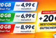 20 € BestChoice Gutschein – 20GB Allnet Flat nur 4.99€ – 40GB Allnet Flat nur 6.99€ – 50GB Allnet Flat nur 8.99€