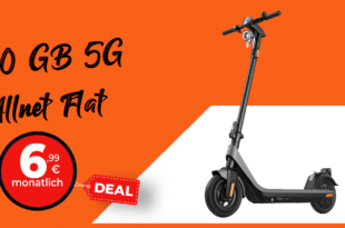NIU KQi2 Pro E-Scooter mit Straßenzulassung - für einmalig 29 Euro mit 10GB Allnet Flat nur 6.99 Euro monatlich