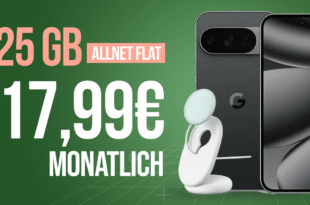 Google Pixel 10 & Google Pixelsnap mit 25GB Allnet Flatrate nur 17.99 Euro monatlich