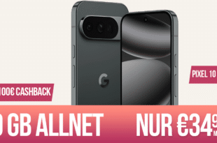 Google Pixel 10 Pro XL mit 30GB Allnet Flat und 100 Euro Wechselbonus und 100 Euro Cashback nur 34.99 Euro monatlich